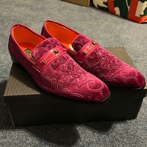 Mens Pink Loafer Dress Shoes